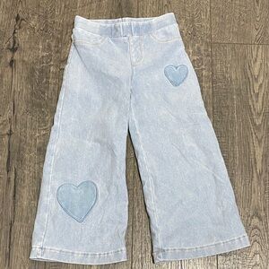 H&M Light Blue Kids Jeans with Heart Patches